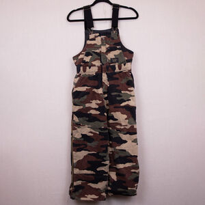Youth Walls Blizzard Prof camo insulated overalls-L
